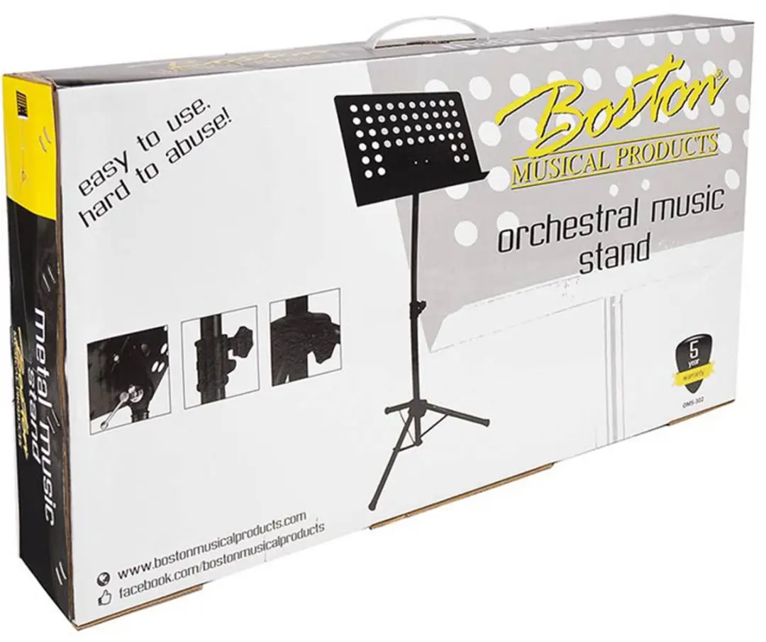 Boston OMS-302 Orkestlessenaar - Zwart