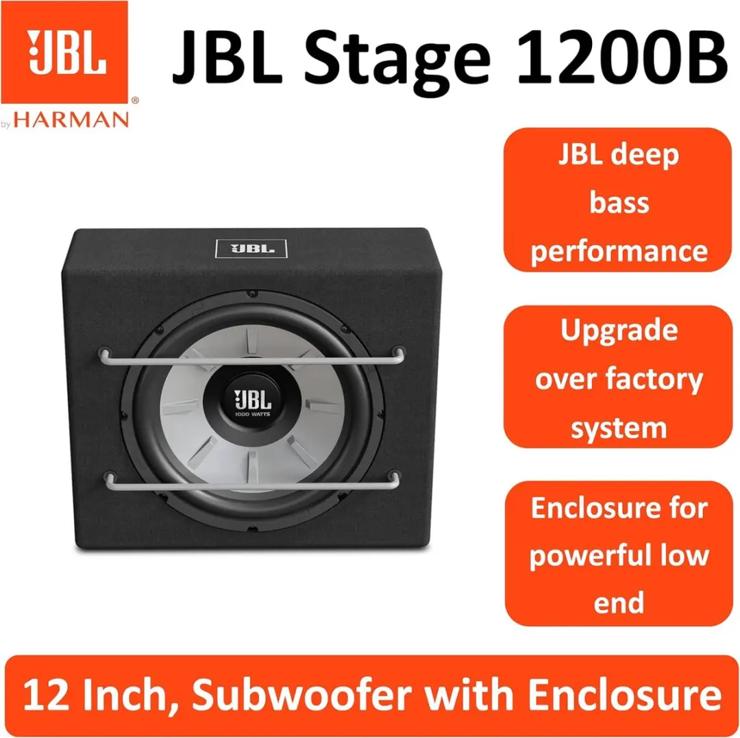 JBL Stage 1200B Subwoofer 1000W - Zwart