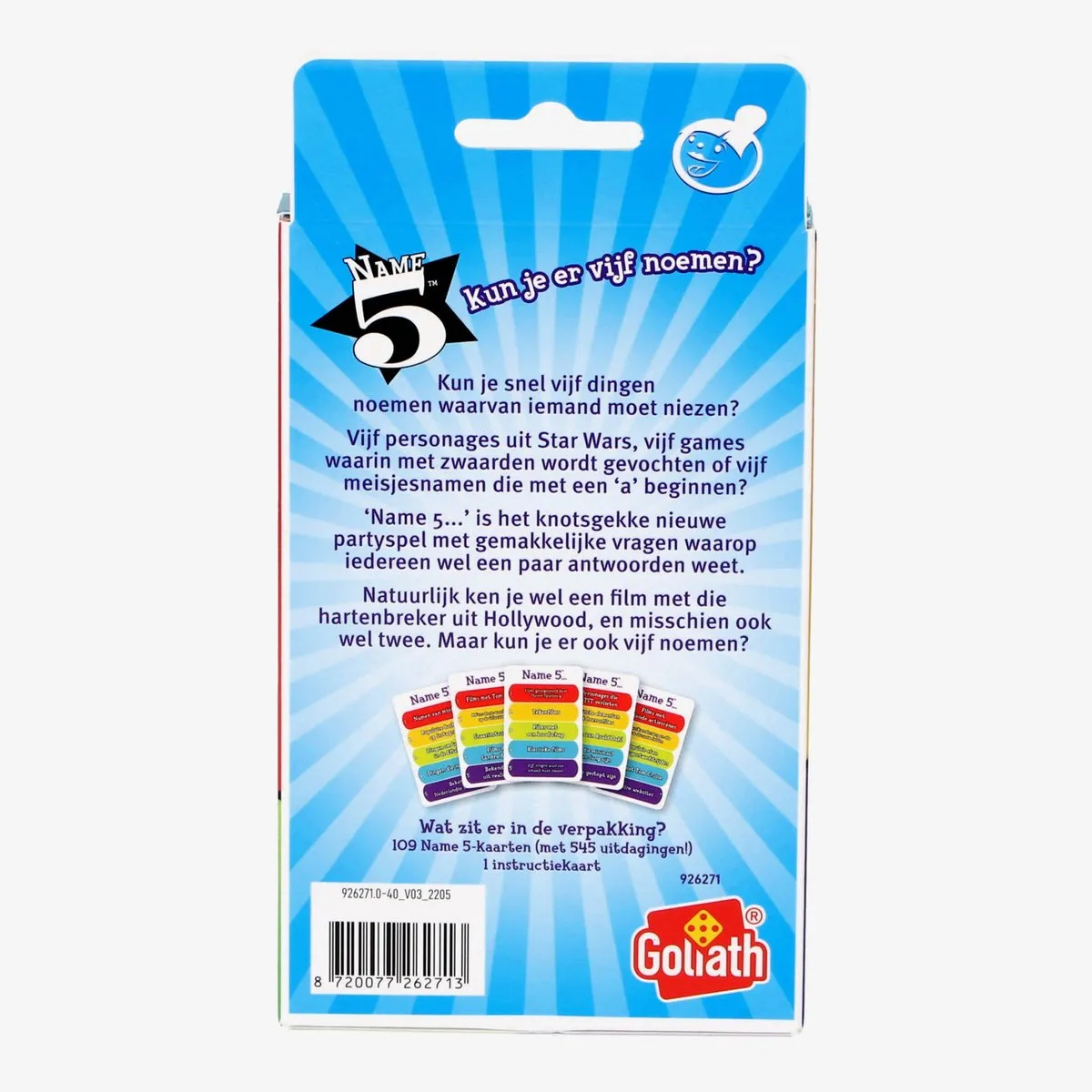 Goliath Name 5 Cardgame NL - Kaartspel - 2-99 Spelers