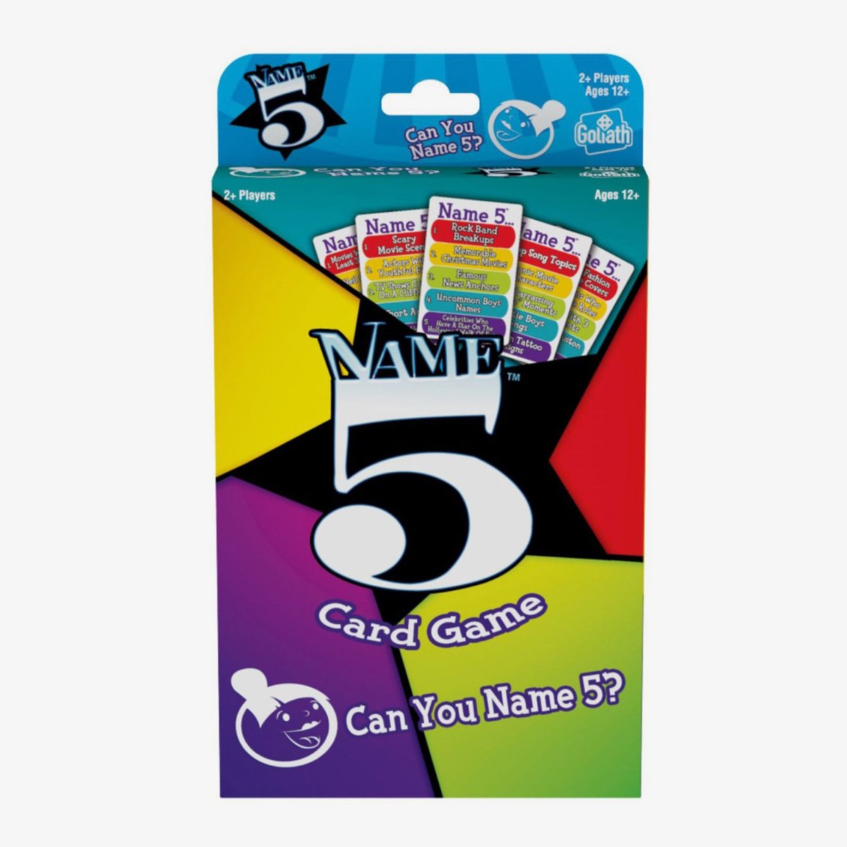 Goliath Name 5 Card Game - Kaartspel - Trivia - Kun je er vijf noemen?