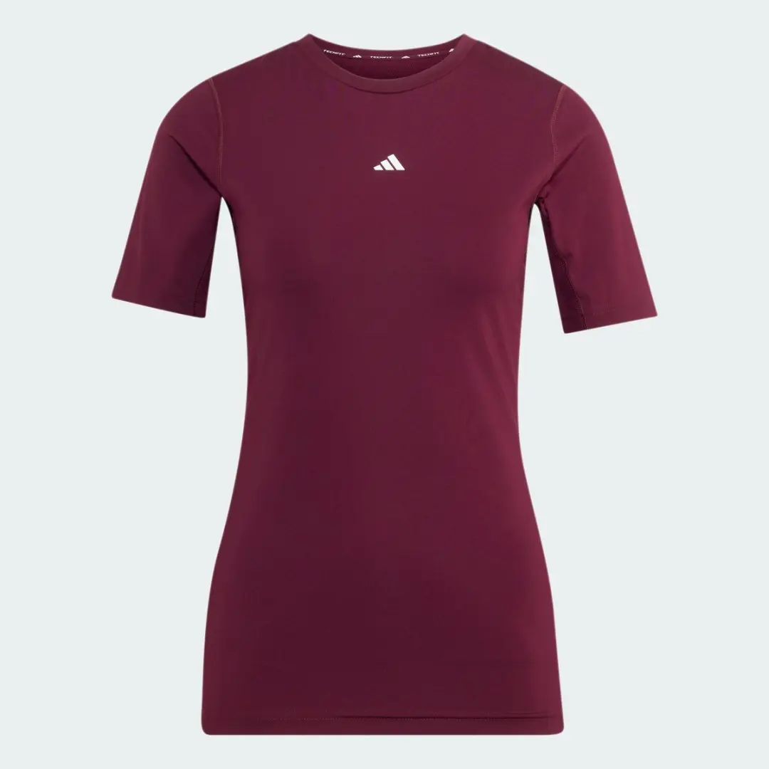 Adidas Performance Techfit Training T-shirt KS3384 - XS - Bordeaux