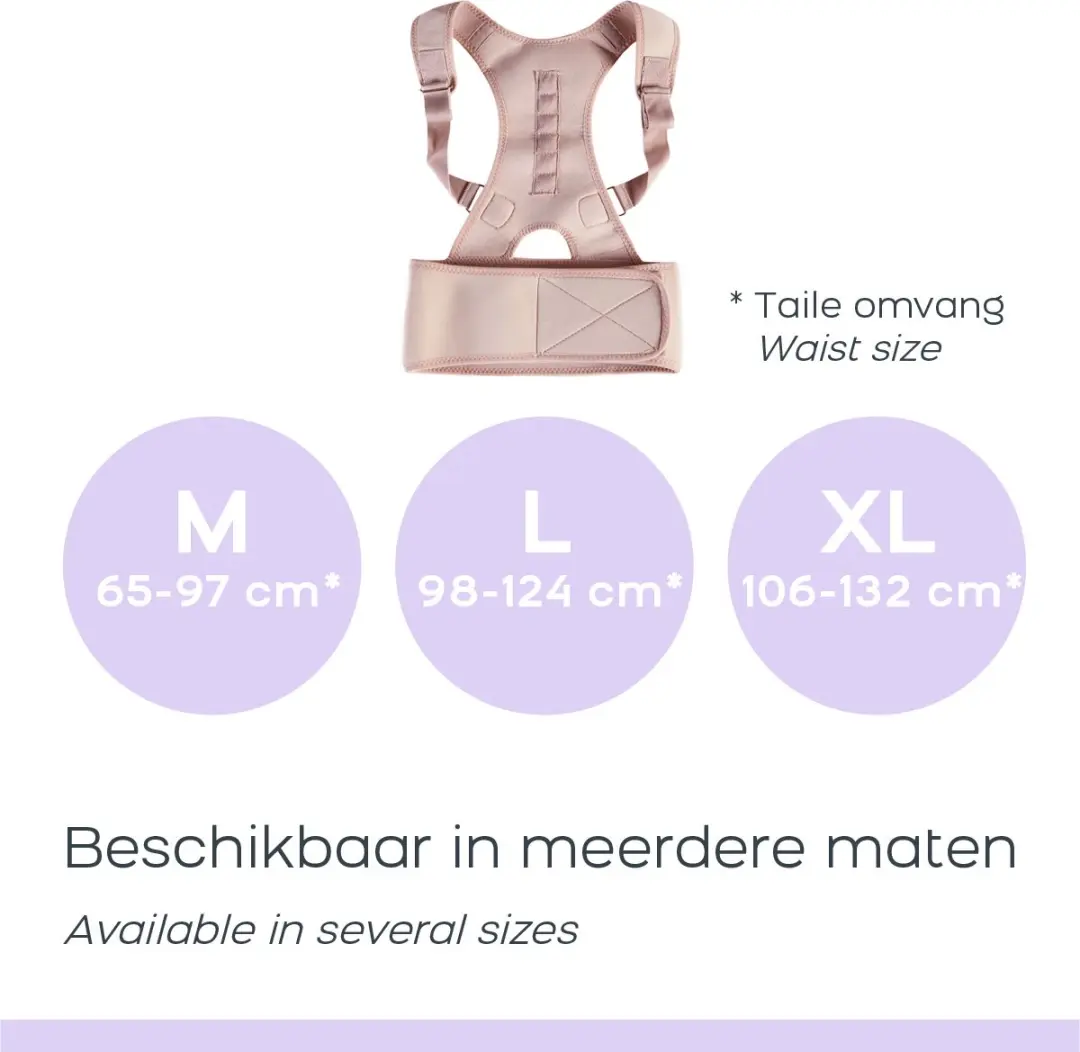 Orange Care Perfect Posture Pro Rugbrace - Maat M - Beige
