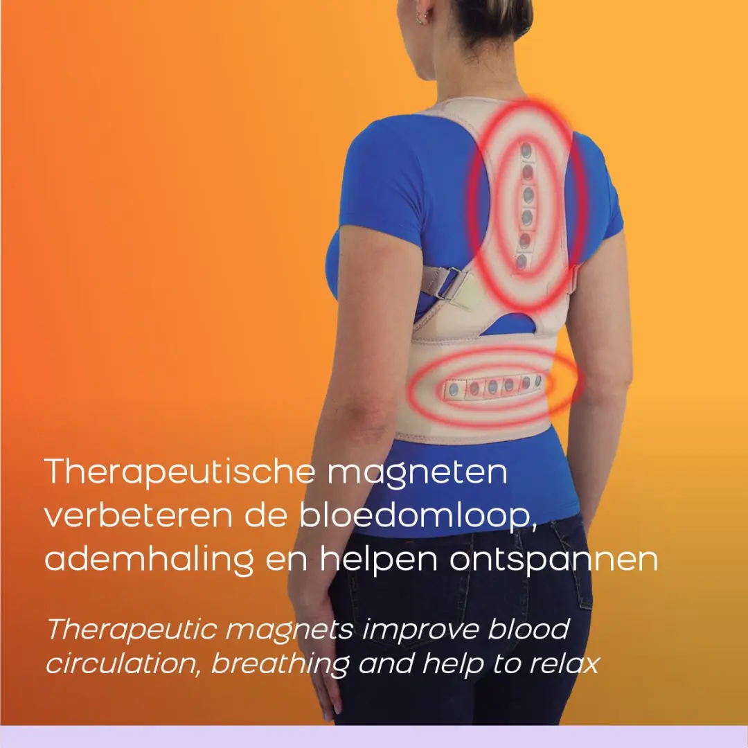 Orange Care Perfect Posture Pro Rugbrace - Maat M - Beige