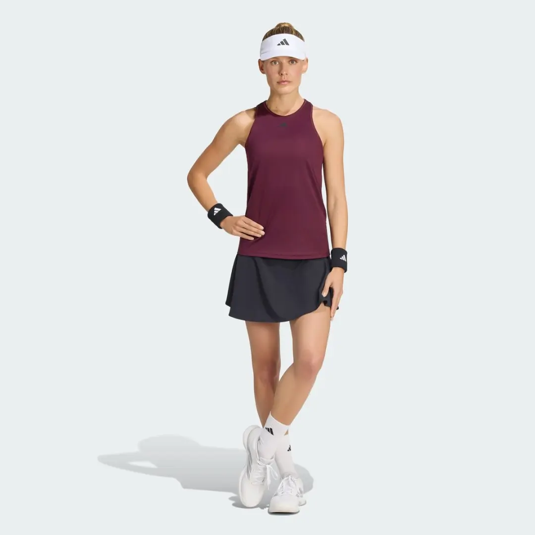 Adidas Performance Club Climacool Tennistanktop KS4836 - XL - Bordeaux - afbeelding 6 van 6