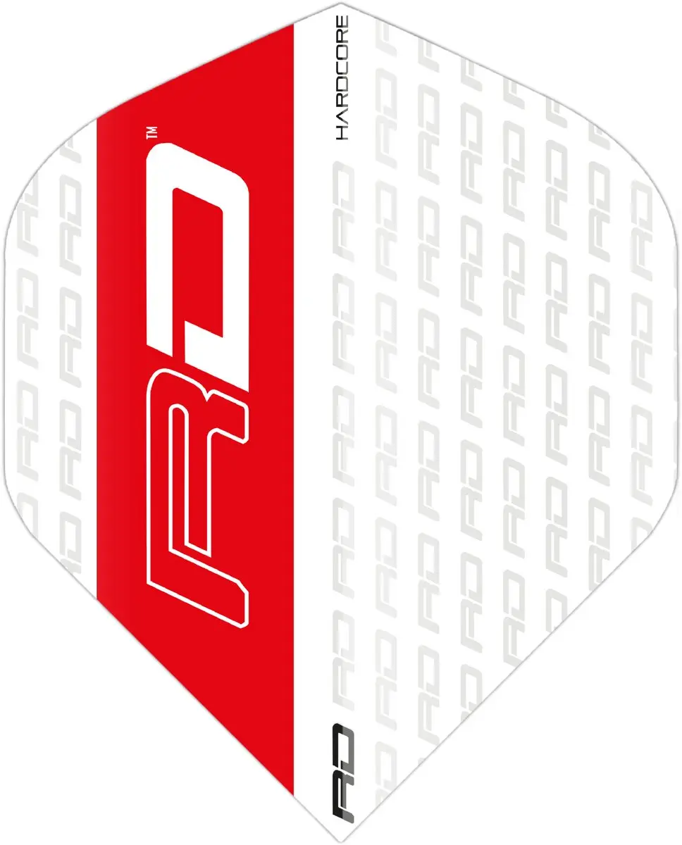 Red Dragon Hardcore XT TF6432 Dart Flights - 3 Stuks - Rood/Wit