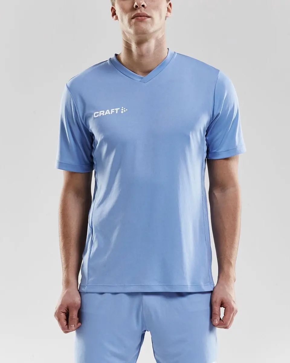 Craft Squad Solid Sportshirt - XL - Blauw/Wit
