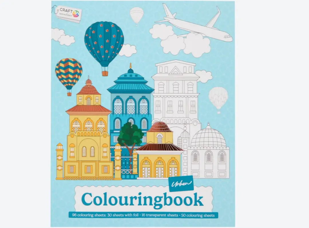 Craft Kleurboek 96 Pagina - Zwart/Wit
