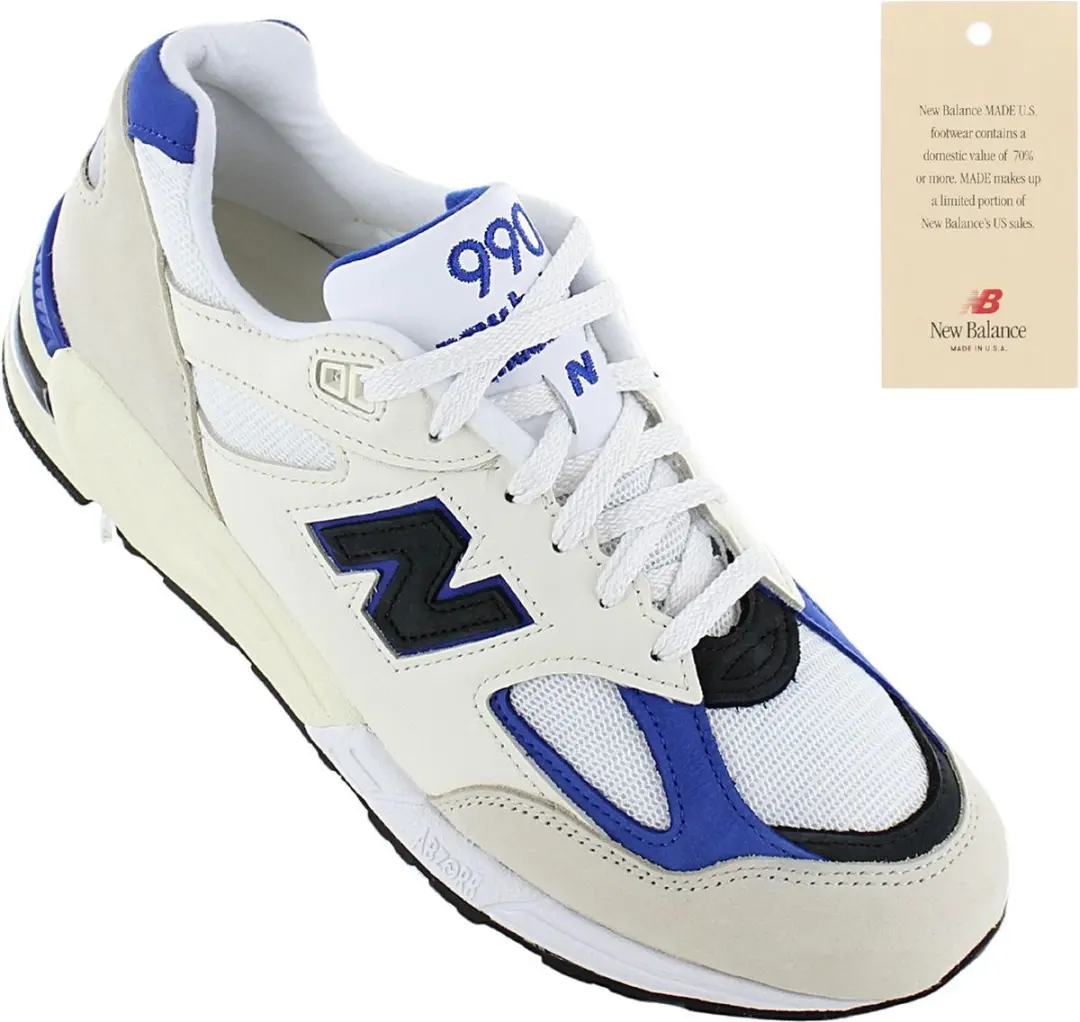 New Balance 990v2 Heren Trainers M990WB2 - EU 43 - Veelkleurig