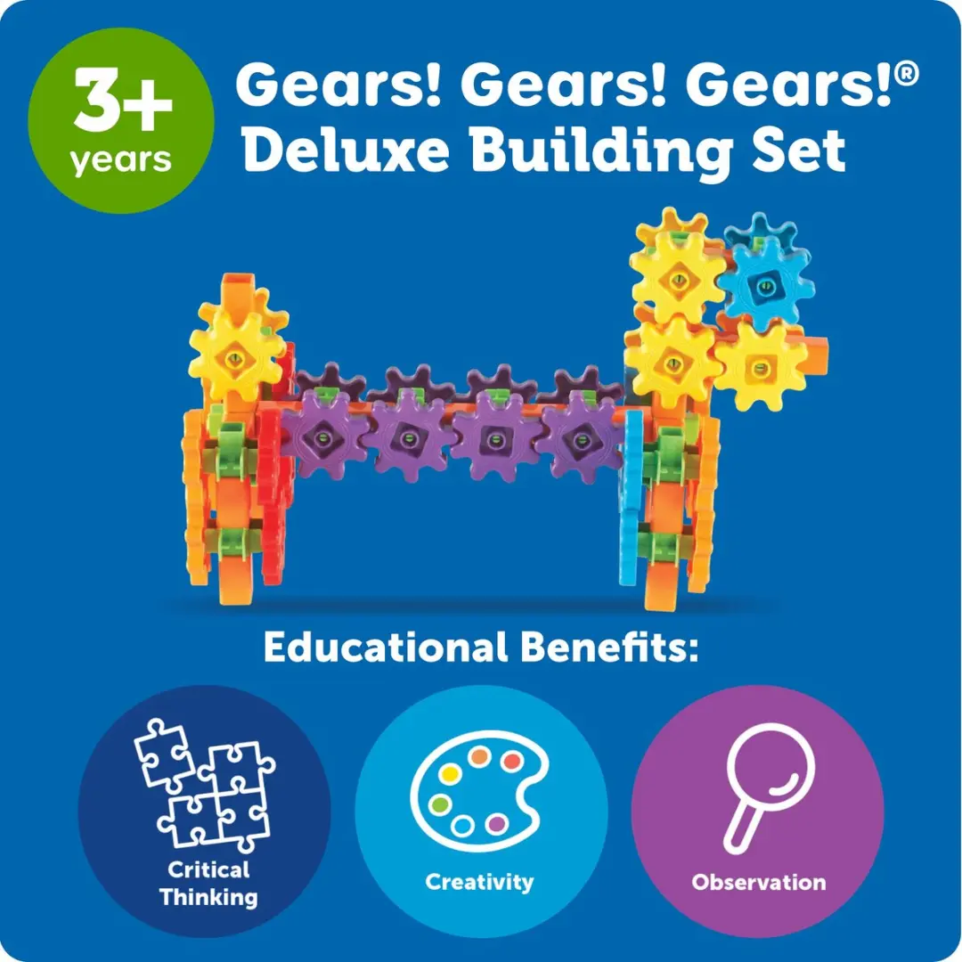 Learning Resources Gears Luxe Bouwset 9162 - Multikleur - afbeelding 3 van 6