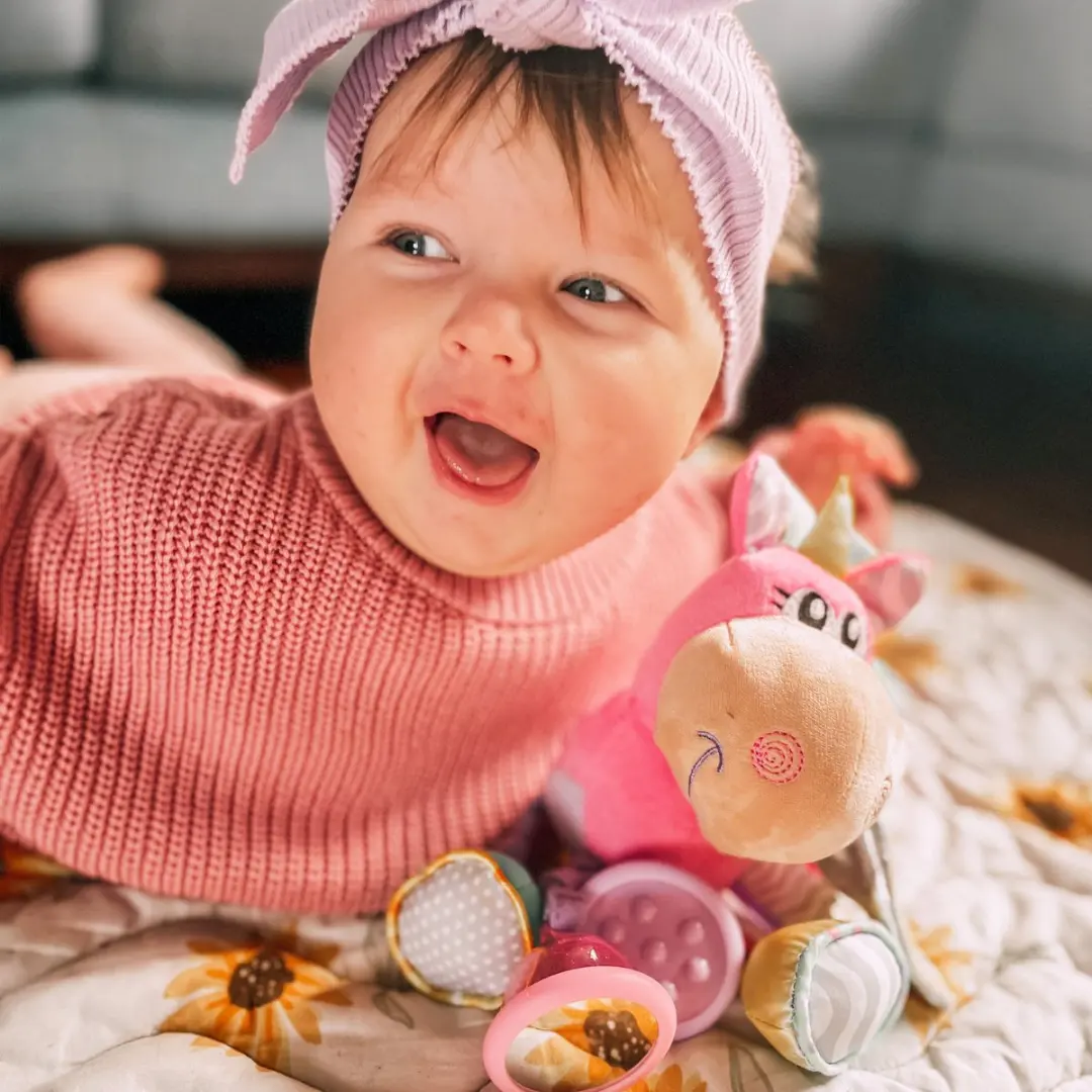 Playgro Clip Clop Rammelaar Unicorn Roze