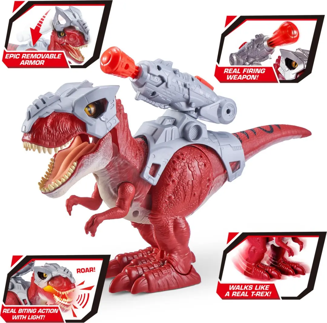ZURU Robo Alive Dino Wars T-Rex Speelgoedrobot - Licht & Geluid - 8174 - afbeelding 5 van 6