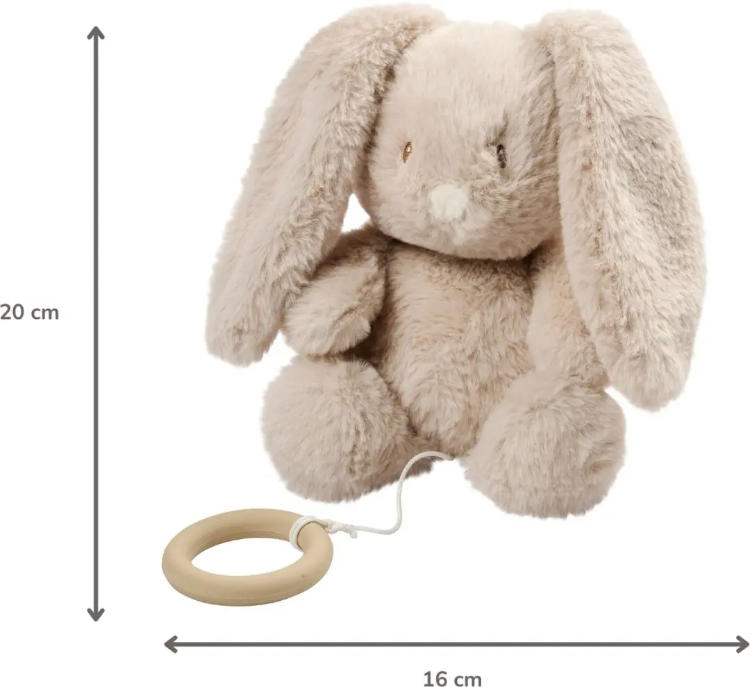 Nattou LouLou Muziekknuffel Konijn 30cm - Zand - afbeelding 6 van 6