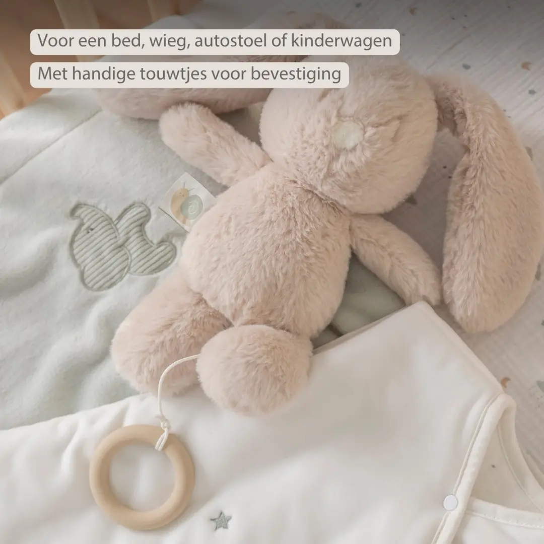 Nattou LouLou Muziekknuffel Konijn 30cm - Zand