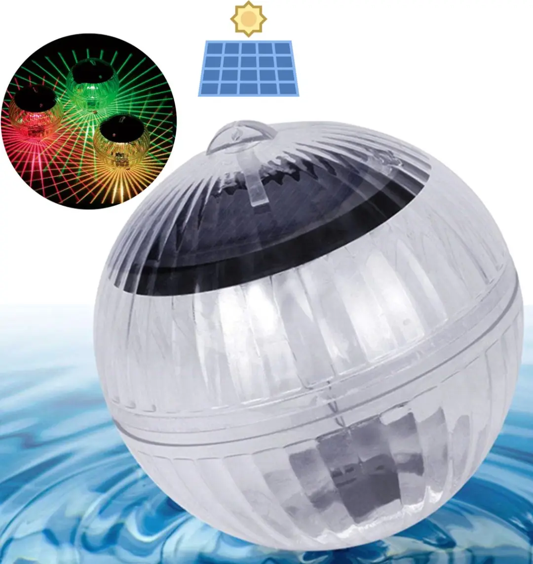 Delight Solar Disco Lamp IP65 - Zwembadverlichting Multicolor