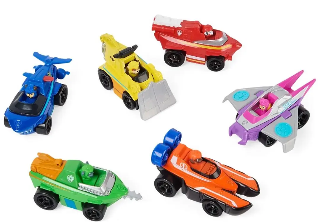 Spin Master PAW Patrol True Metal Aqua Pups Auto - 1:55 - Zwart/Blauw