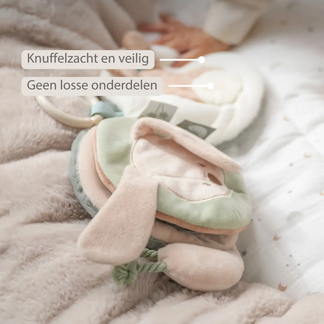Nattou LouLou Activiteitenboek Dieren - 15cm - Zachte Kleuren