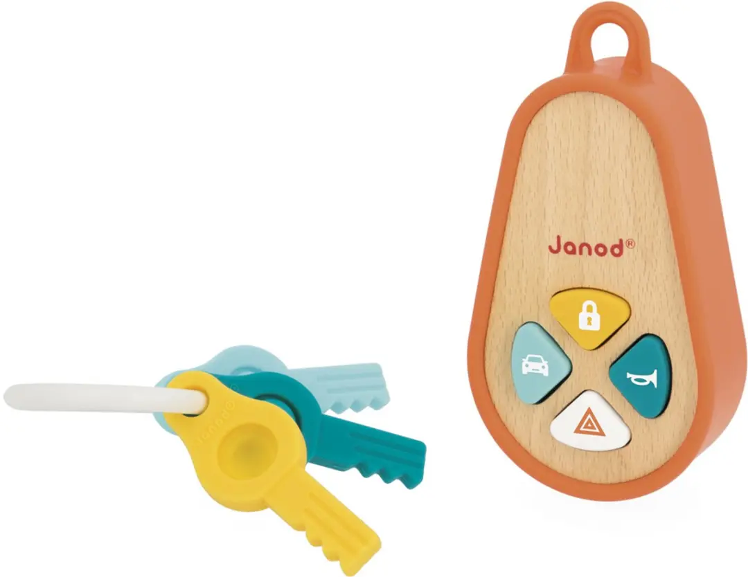 Janod Sleutelhanger met geluid - Meerkleurig