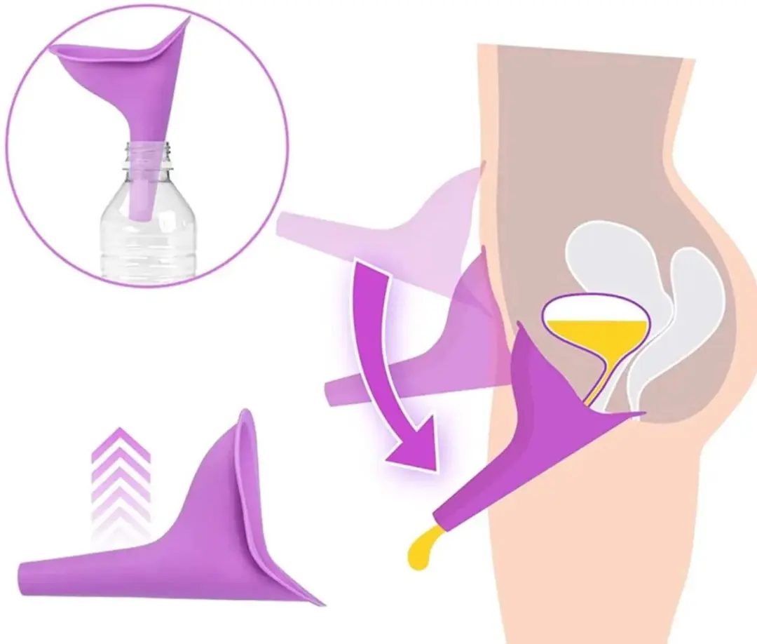 ECTEATOY Herbruikbare Plastuit Vrouwen - Paars - 2 Stuks