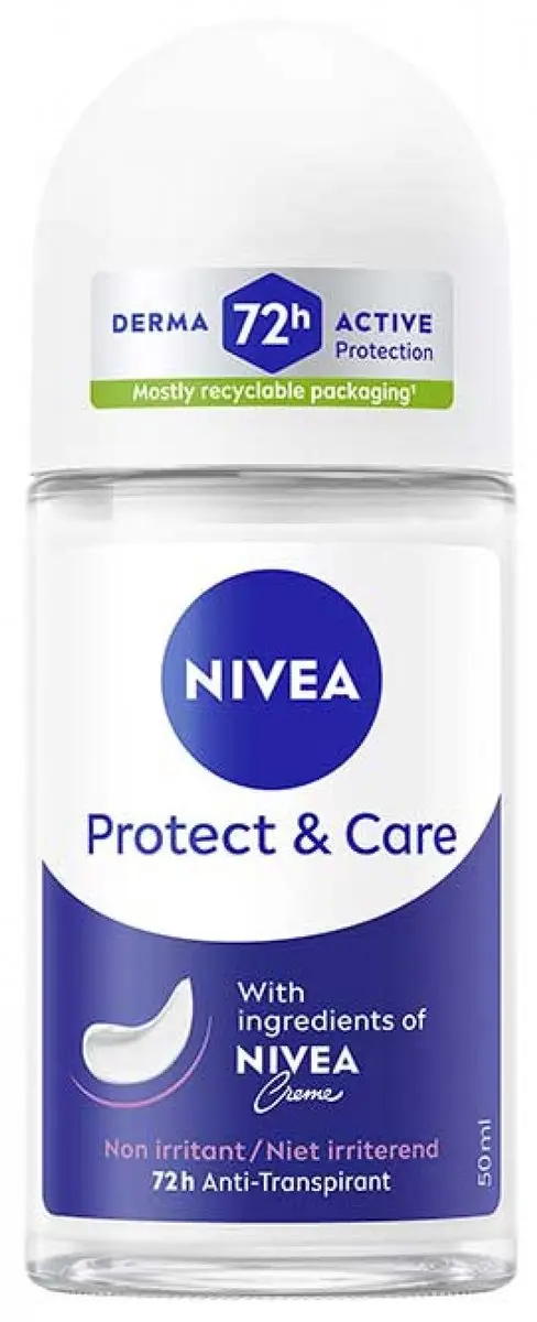 NIVEA Protect & Care 48H Anti-transpirant Roll-On 50ml