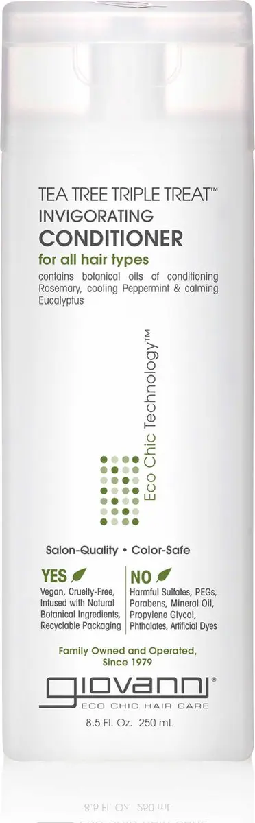 Giovanni Cosmetics Tea Tree Triple Treat Shampoo & Conditioner - 500ml (2x250ml)