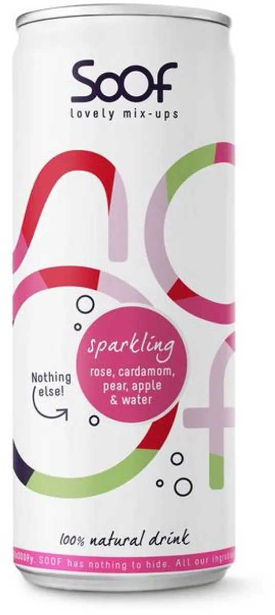 Soof Sparkling Roos Kardemom Peer Appel 250ml