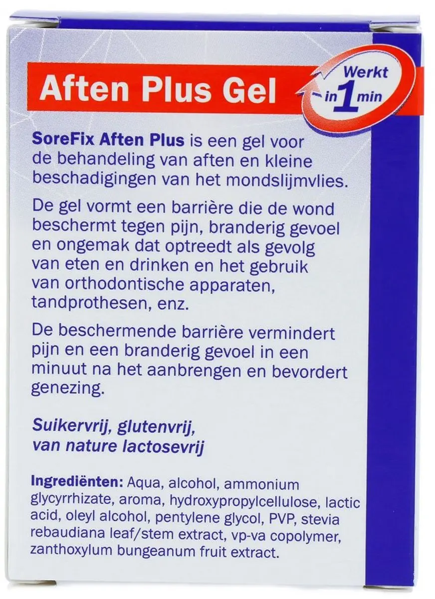 Sorefix Aften Plus Gel 7ml