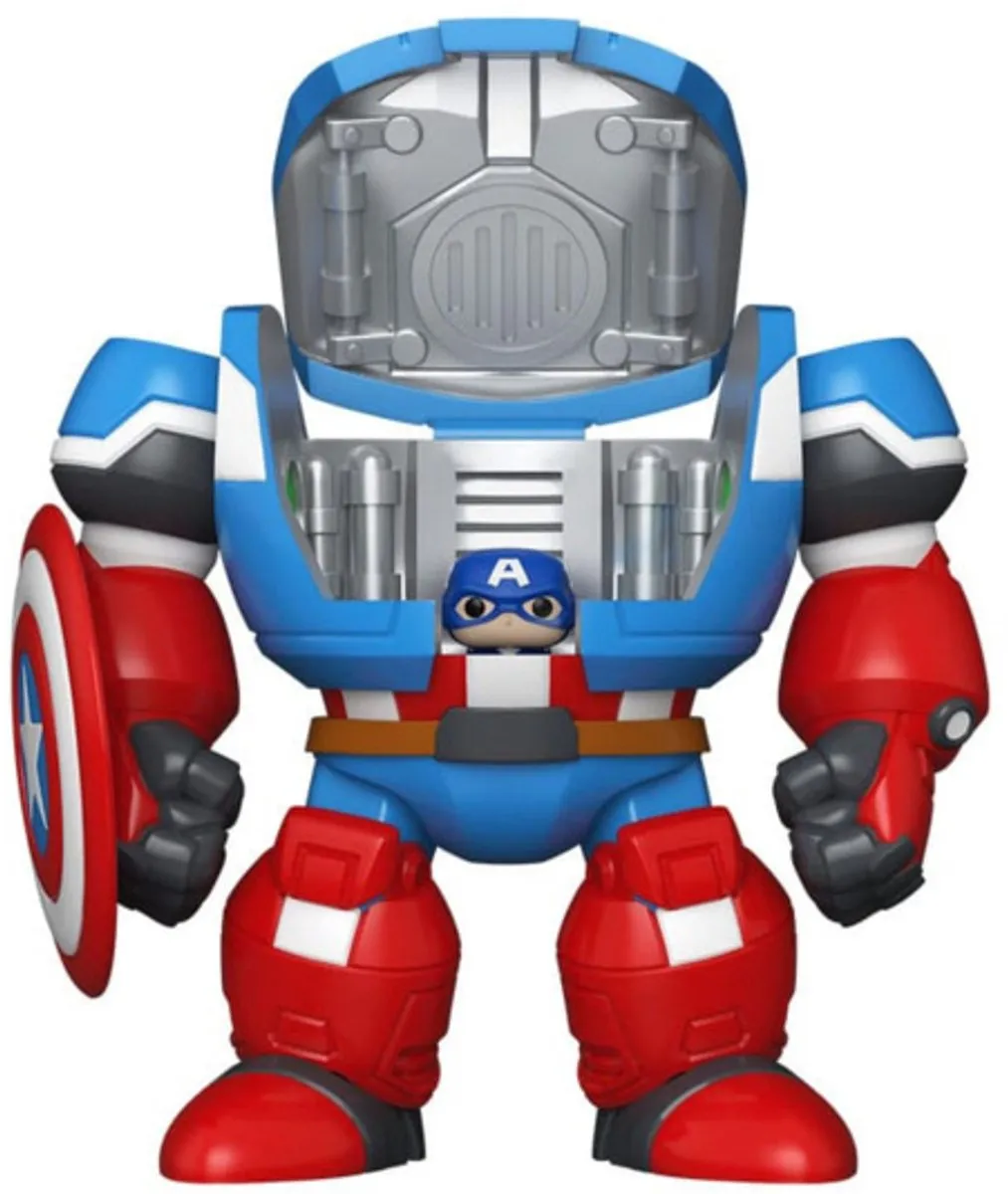 Funko Marvel Bitty POP! Bots Figure WI-CA Mech - Blauw