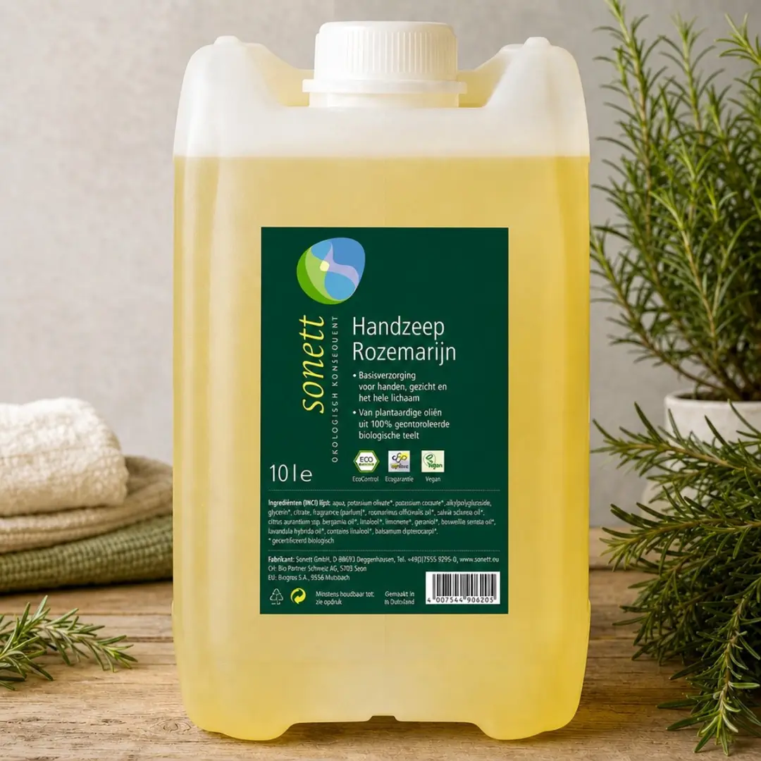 Sonett Handzeep Navulling 10L - Natuurlijke Rozemarijn