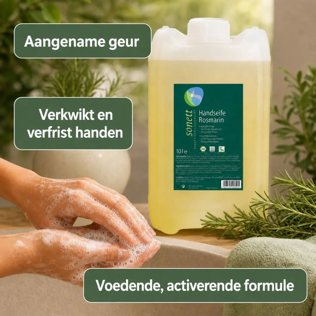 Sonett Handzeep Navulling 10L - Natuurlijke Rozemarijn