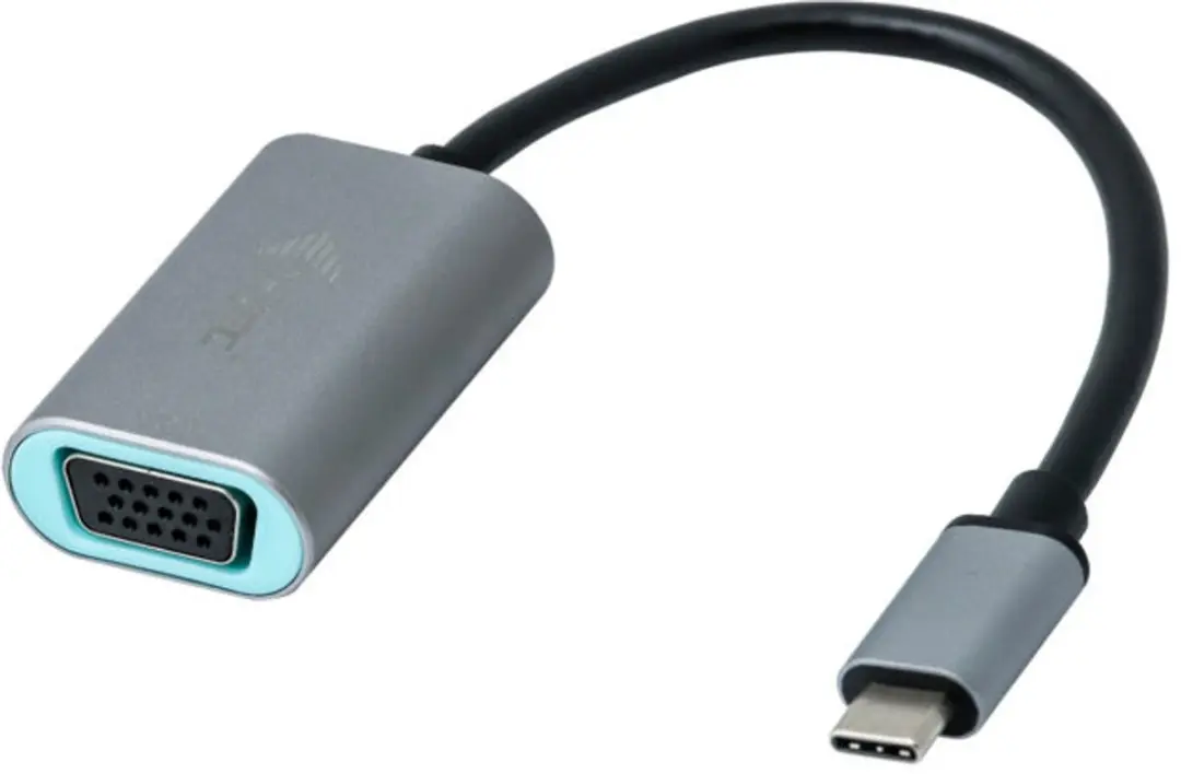 I-tec C31METALVGA60HZ USB-C naar VGA Adapter - Grijs