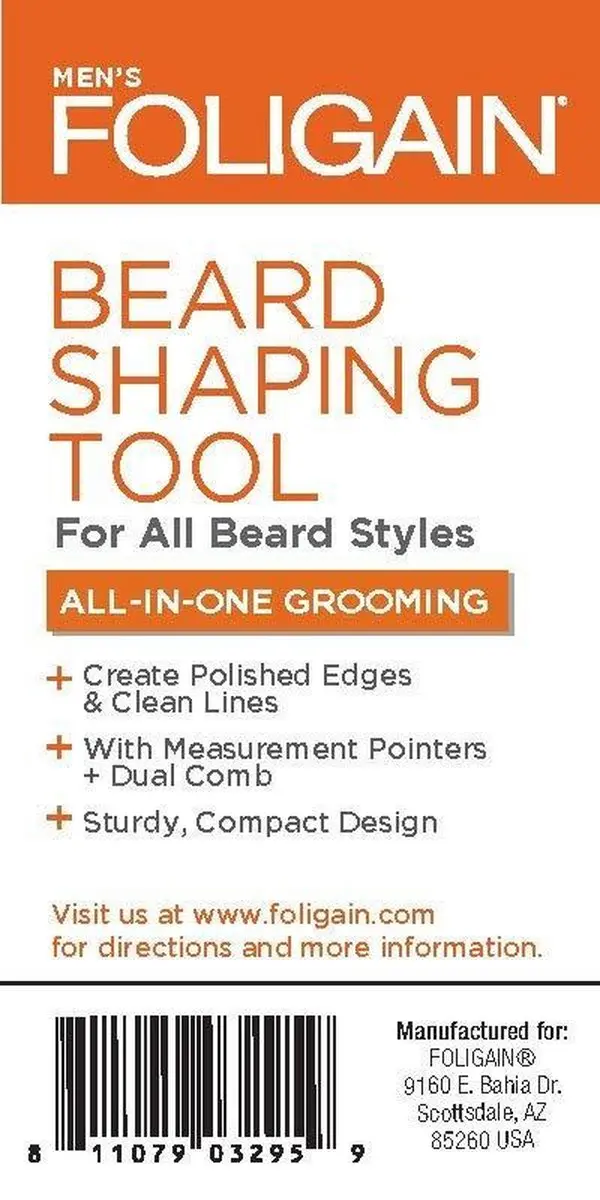 Foligain Baard Shaping Tool - Zwart