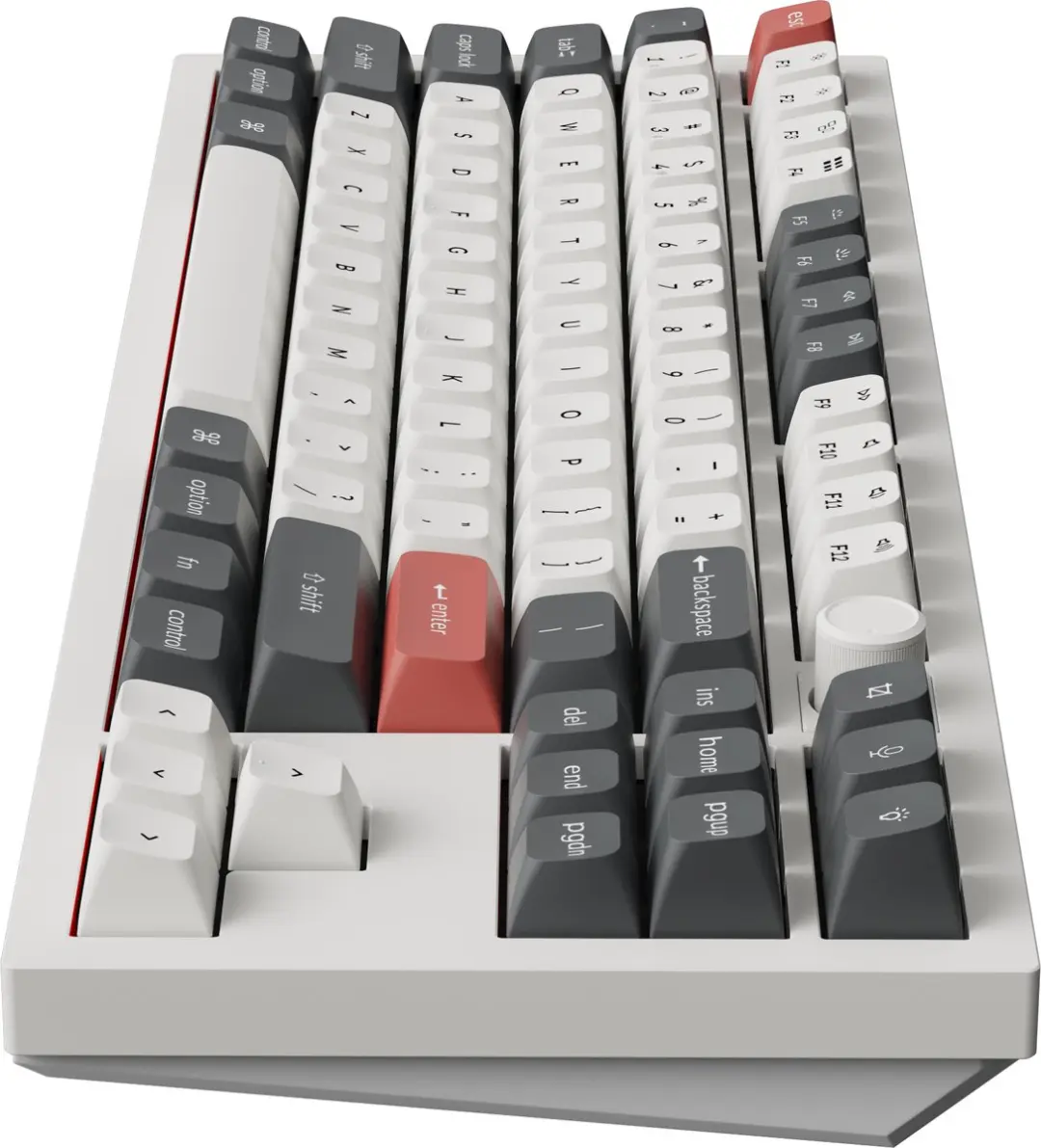 Keychron Q3 Ultra Q3U-P1 Mechanisch Toetsenbord - 80% - Rode Switch - Wit