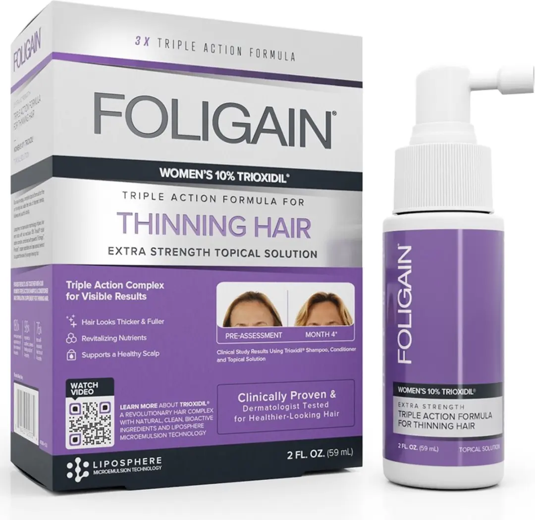 Foligain Anti-Haaruitval Lotion & Haargroei Supplement Set - 60 Stuks