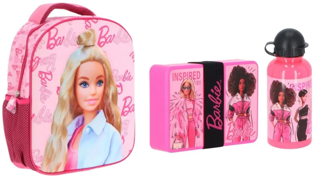 Barbie Schoolset Rugzak & Lunchset - Meerkleurig