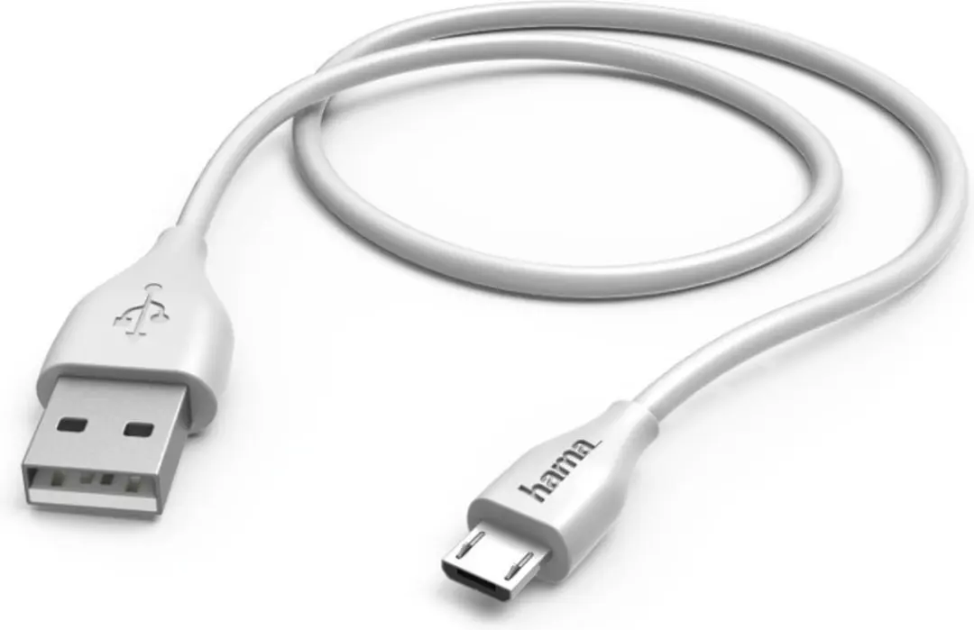 Hama USB-kabel Micro-USB 1,5m - Wit