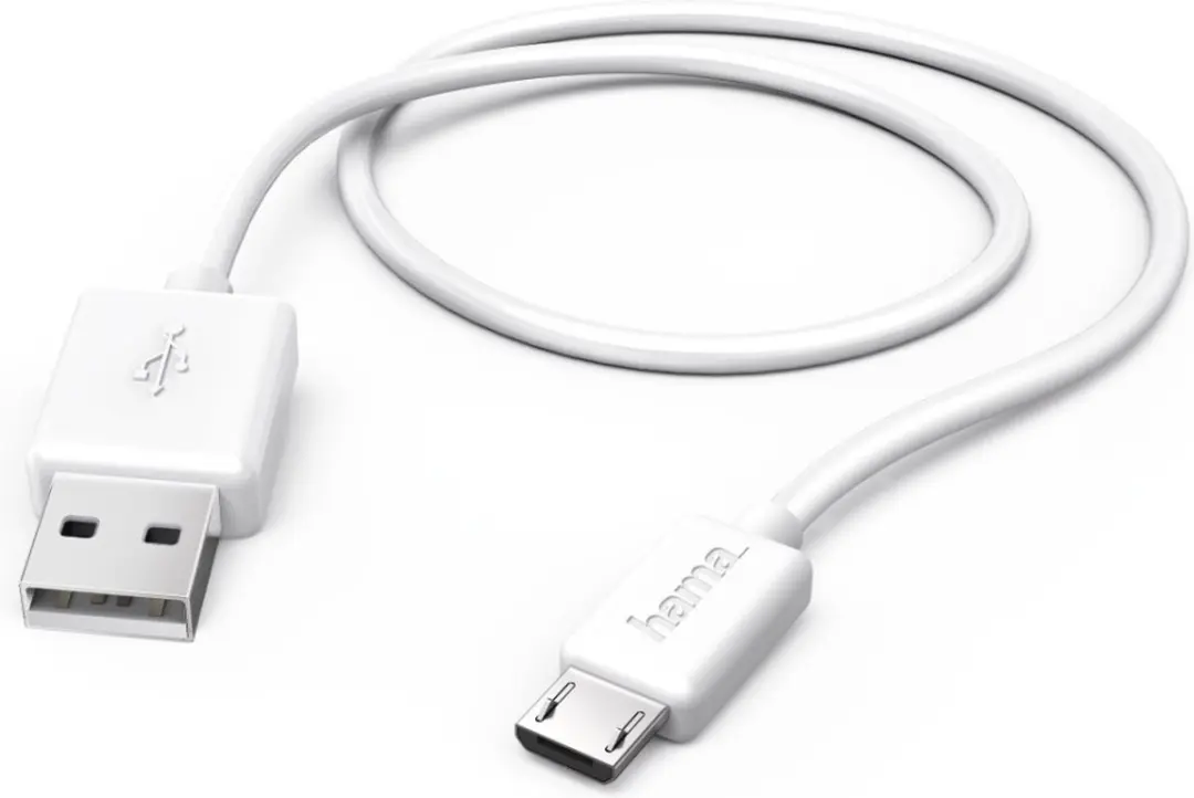 Hama USB-kabel voor tablet-pc´s, micro-USB, 1,5 m, wit