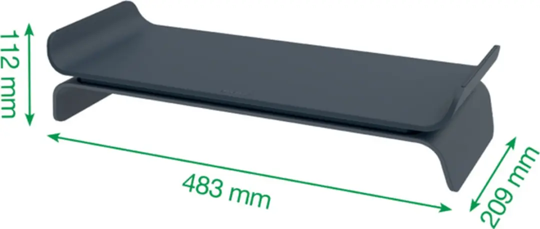 Leitz Ergo Monitorstandaard 65040089 - 27" - Donkergrijs