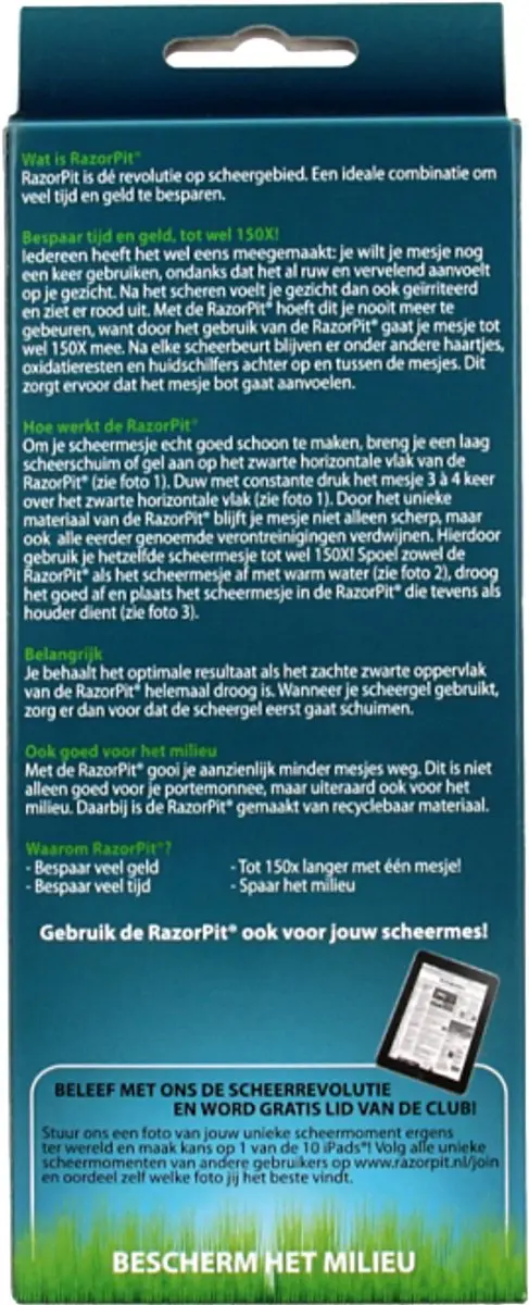 Razorpit Scheermesreiniger Original - Zwart