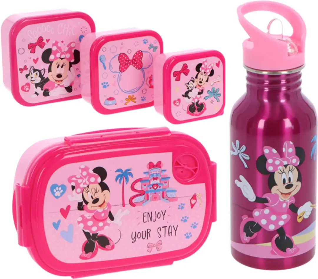 Spider-Man Minnie Mouse Schoolset - 5-delig