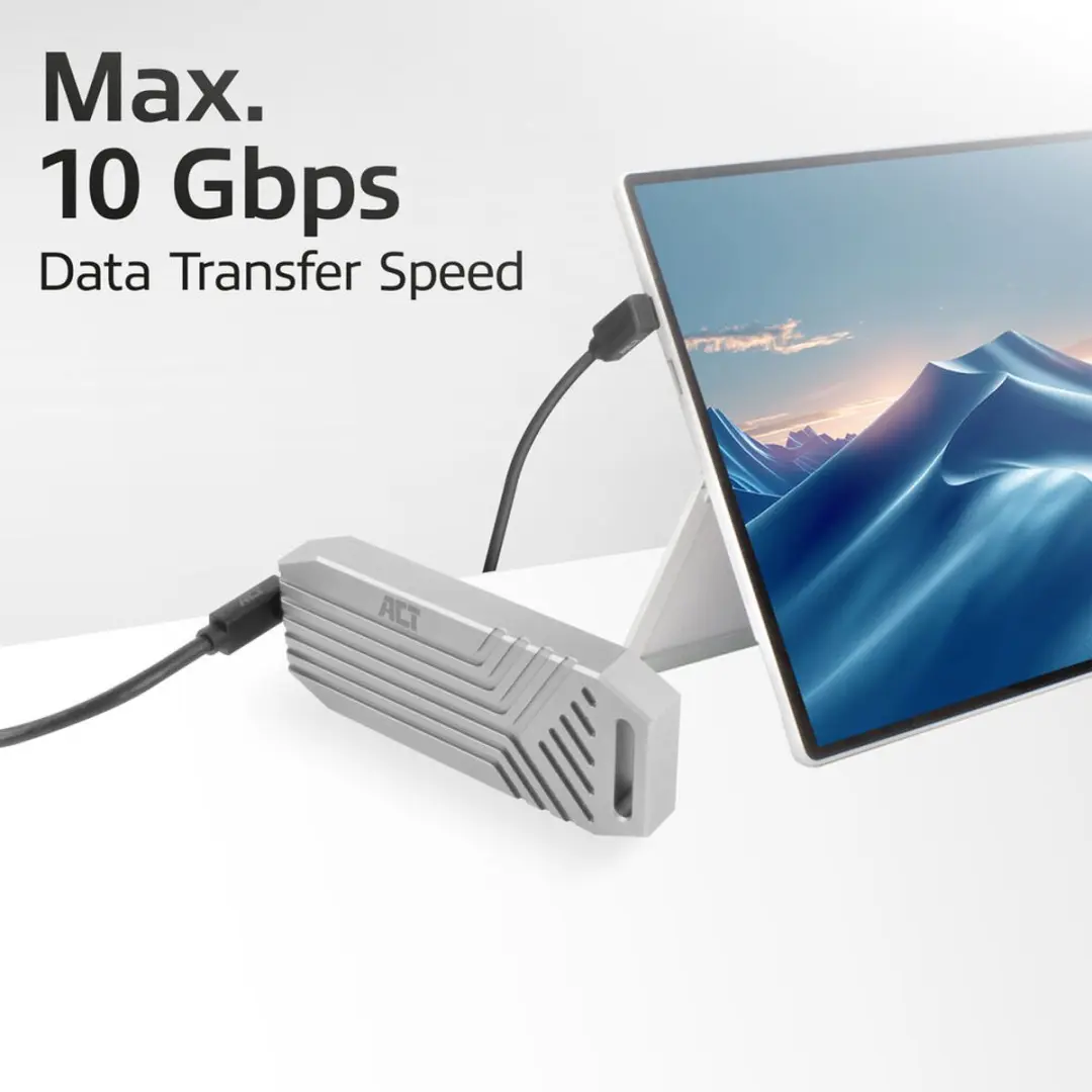 ACT AC7476 USB-C Kabel 10Gbps 60W 0,5m - Zwart