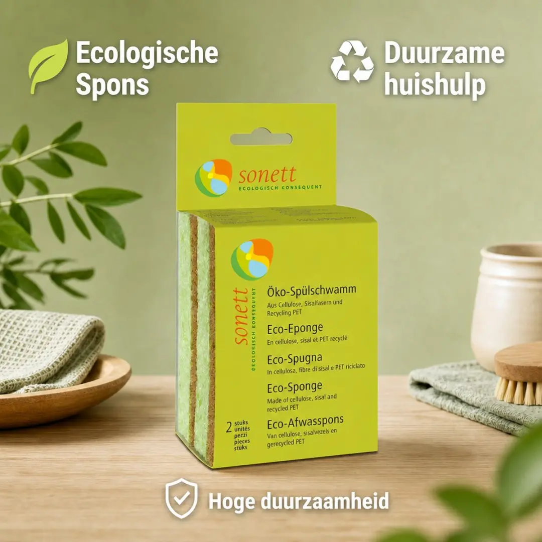 Sonett Biologische Afwasspons - 2 Stuks Multicolor