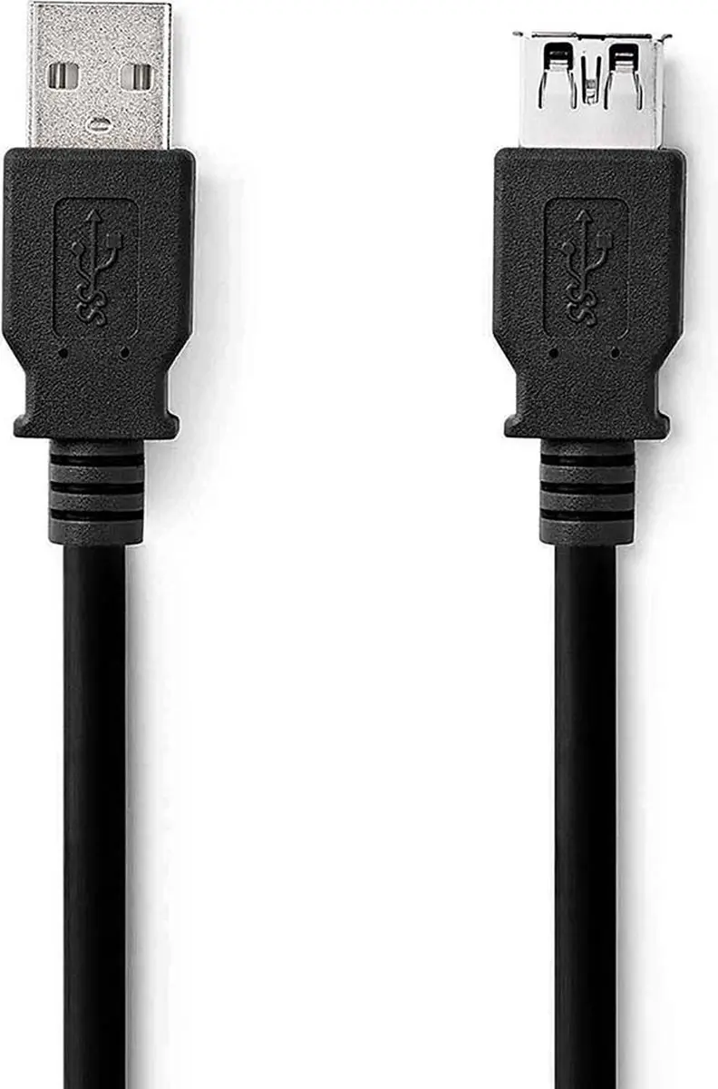 Nedis USB 3.2 Gen 1 A-A Kabel 5Gbps 1m - Zwart
