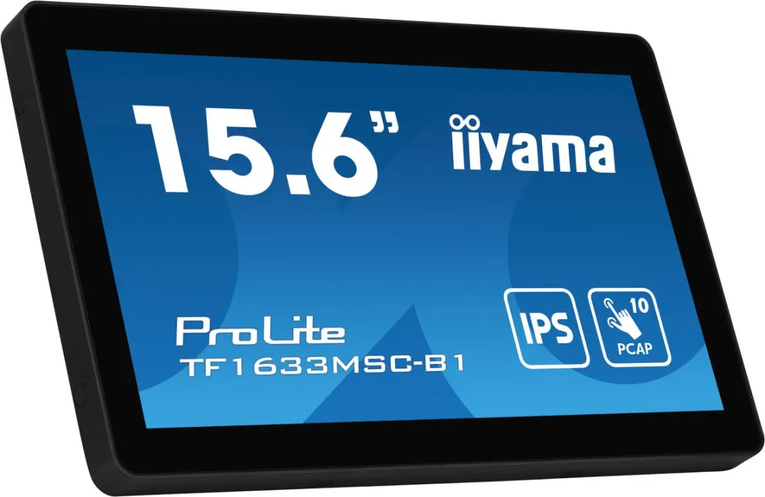 iiyama TF1633MSC Touchscreen Monitor 15.6" - 1920x1080 - Zwart