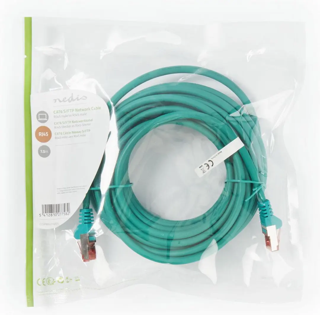 Nedis CAT6 Netwerkkabel RJ45 Male 7.5m - Groen