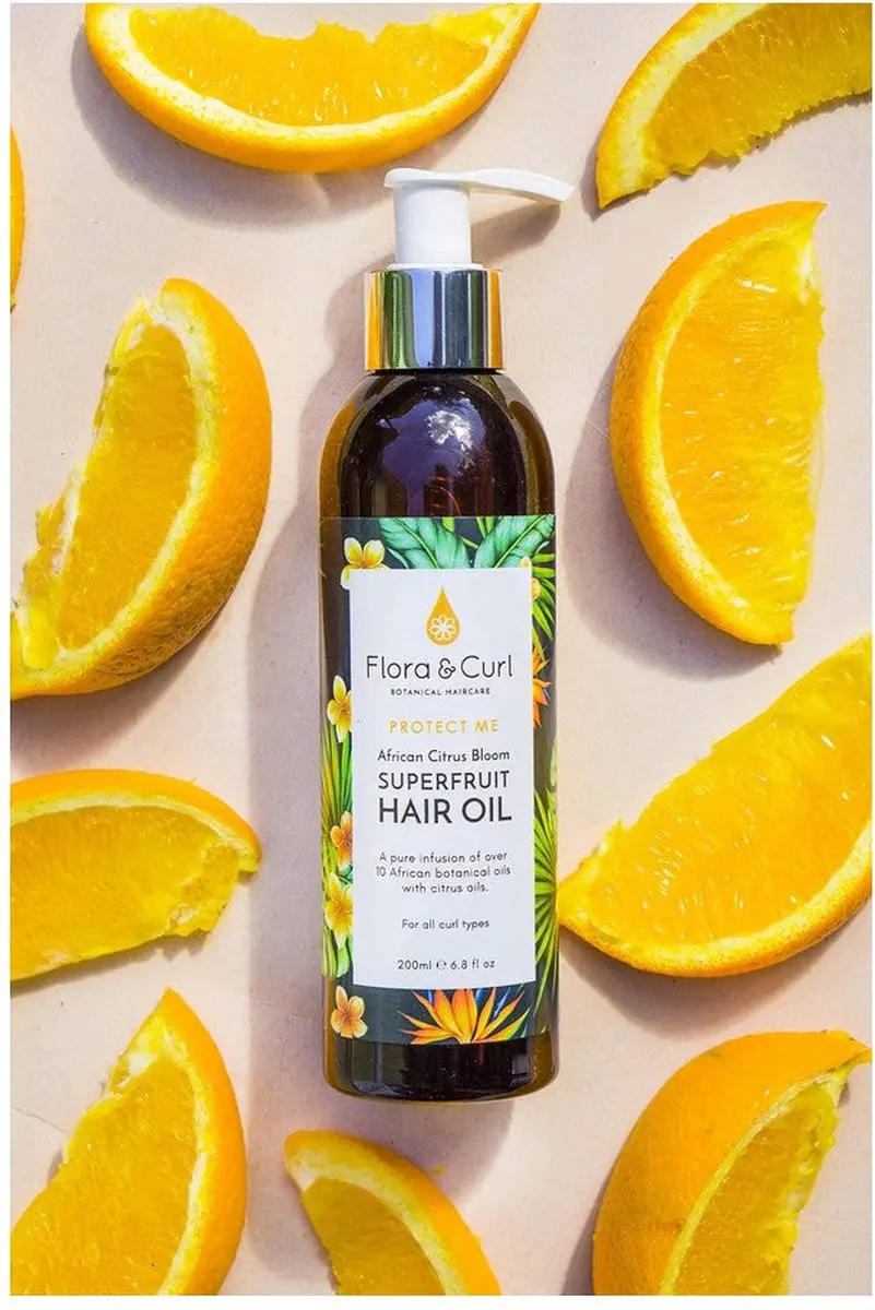 Flora & Curl Protect Me African Citrus Bloom Voedende Haarolie 200ml