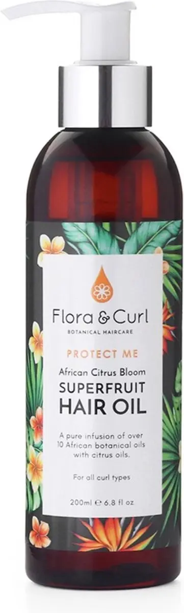 Flora & Curl Protect Me African Citrus Bloom Voedende Haarolie 200ml