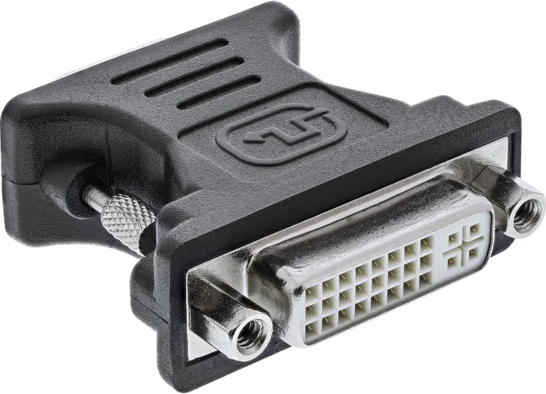 InLine DVI-A naar VGA Adapter 17790 - Zwart