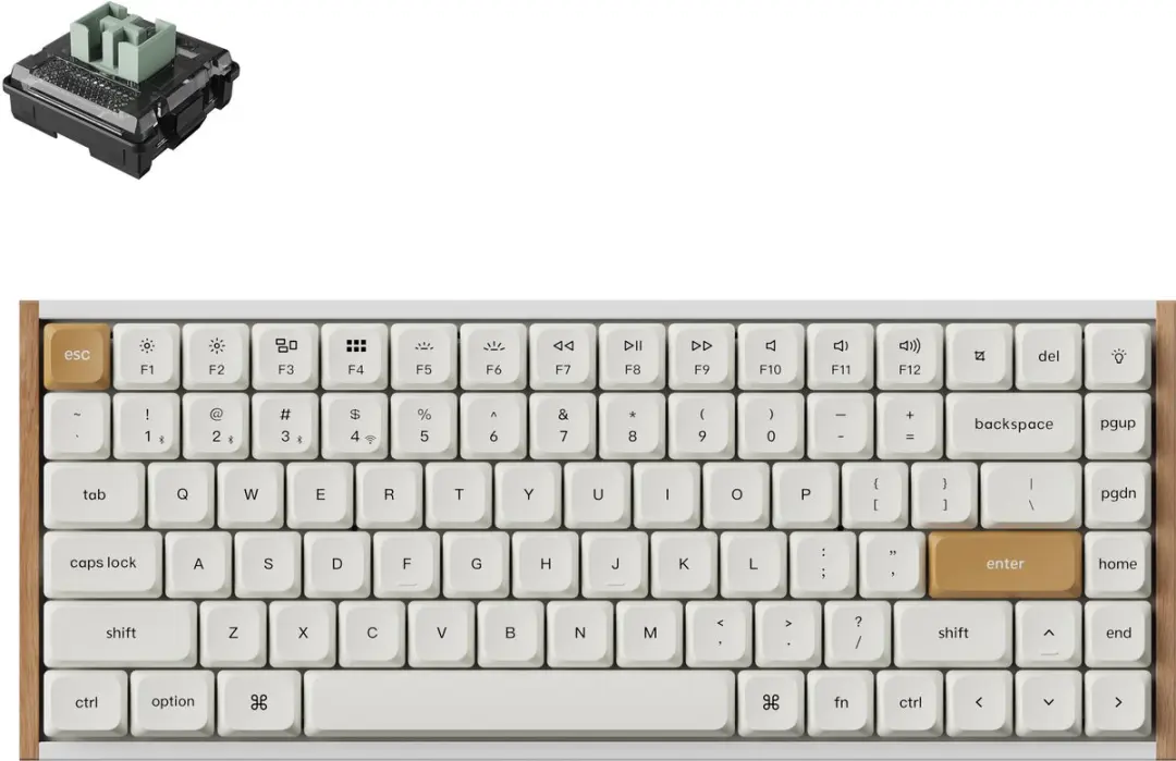 Keychron K3 HE Magnetisch Toetsenbord 75% - Wit