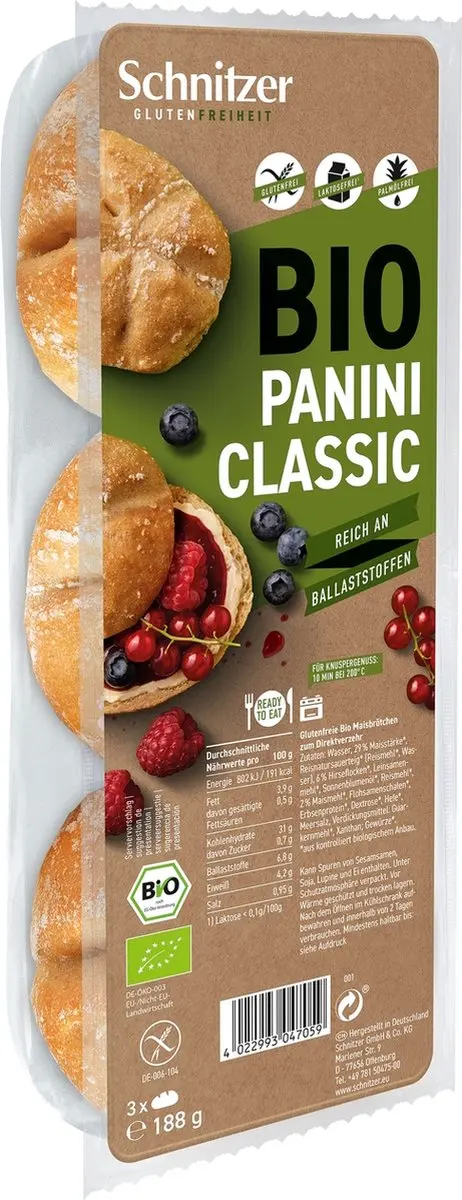 Schnitzer BIO Panini Classic 188GR