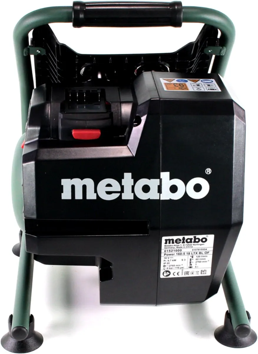 Metabo Power 160-5 18 LTX BL OF Compressor - 8,0 bar 5L - 1x LiHD 4,0Ah